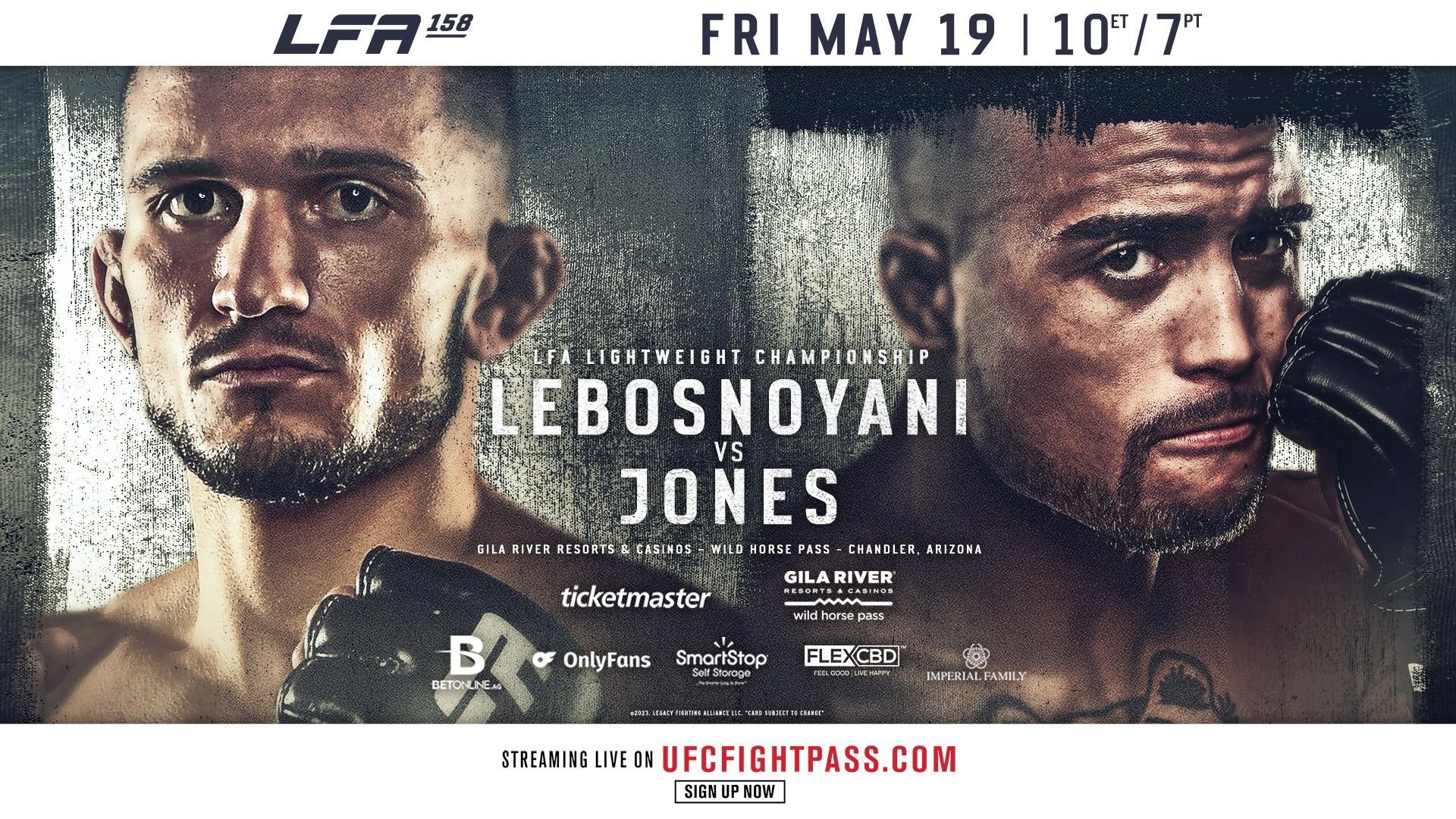 LFA RETORNA AO VALE DO SOL COM LUTA PELO TÍTULO DOS LEVES NO LFA 158